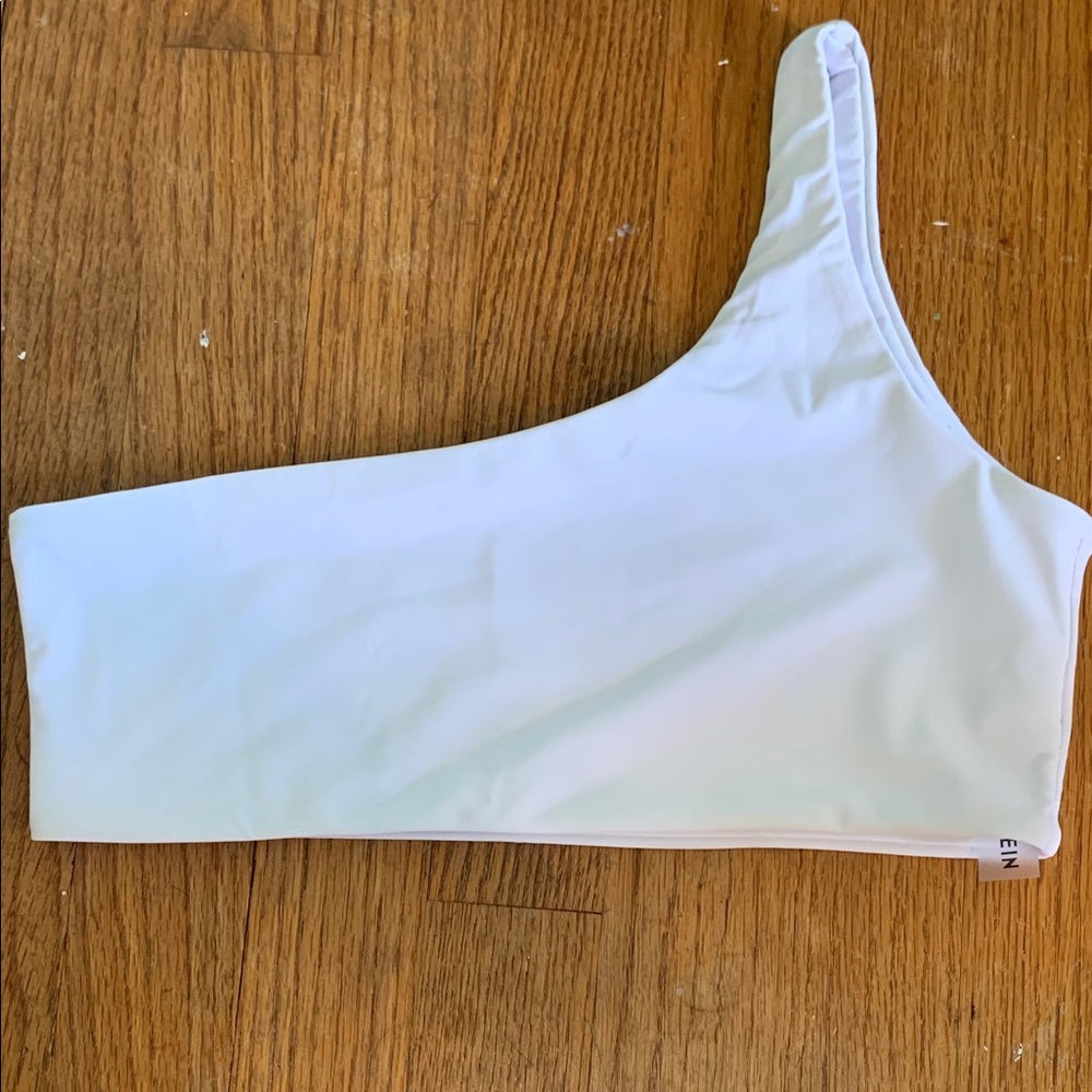 One strap Whote Bikini top